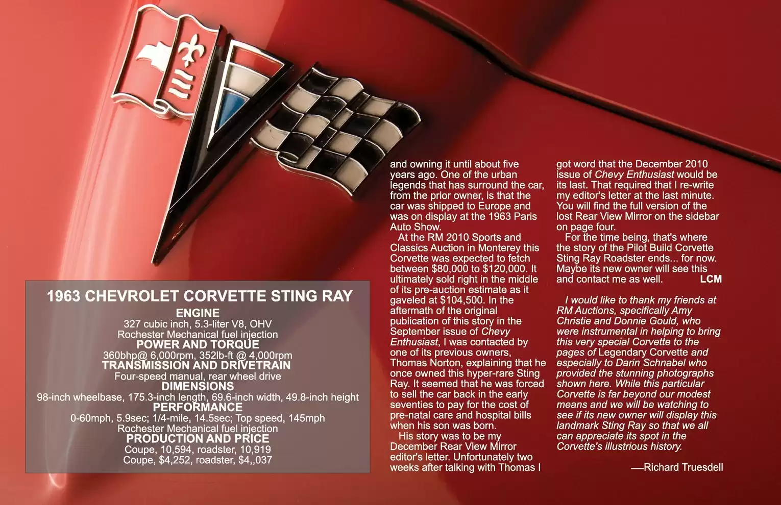 Legendary Corvette: Vol 1 Iss 1 Page 12